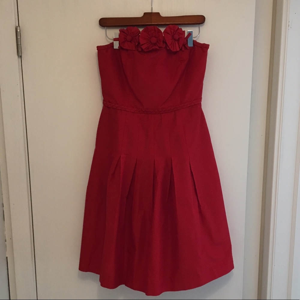 Red Strapless Lilly Pulitzer Dress