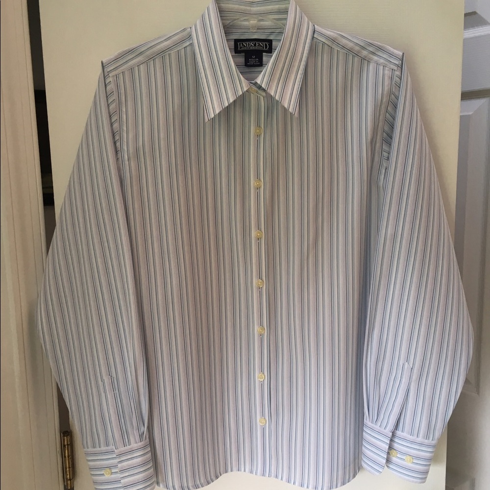 💐 Lands' End' Easy-Care Long-Sleeve Blouse 💐