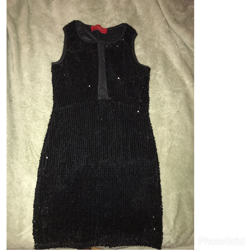 Black Sequin Night Dress