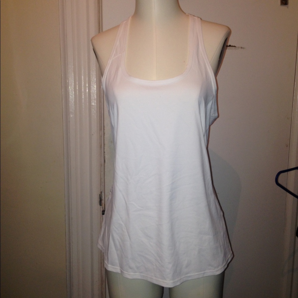 Fabletics white workout tank top