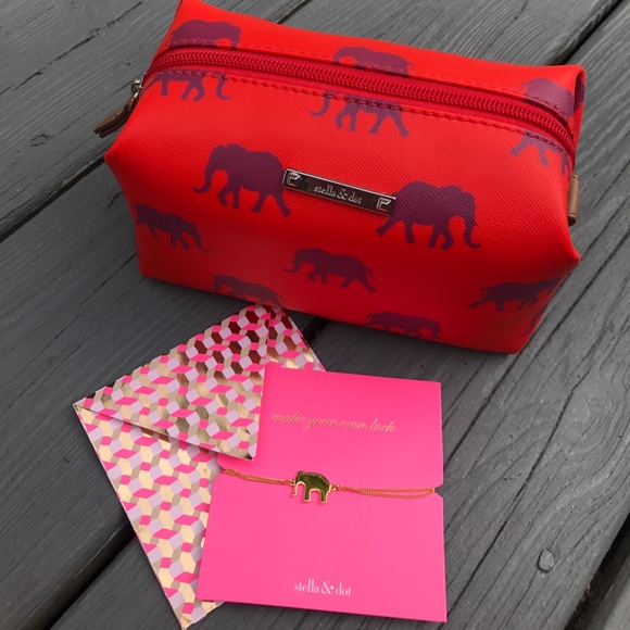 Stella & Dot Handbags - Stella & Dot Elephant Pouf and Wishing Bracelet