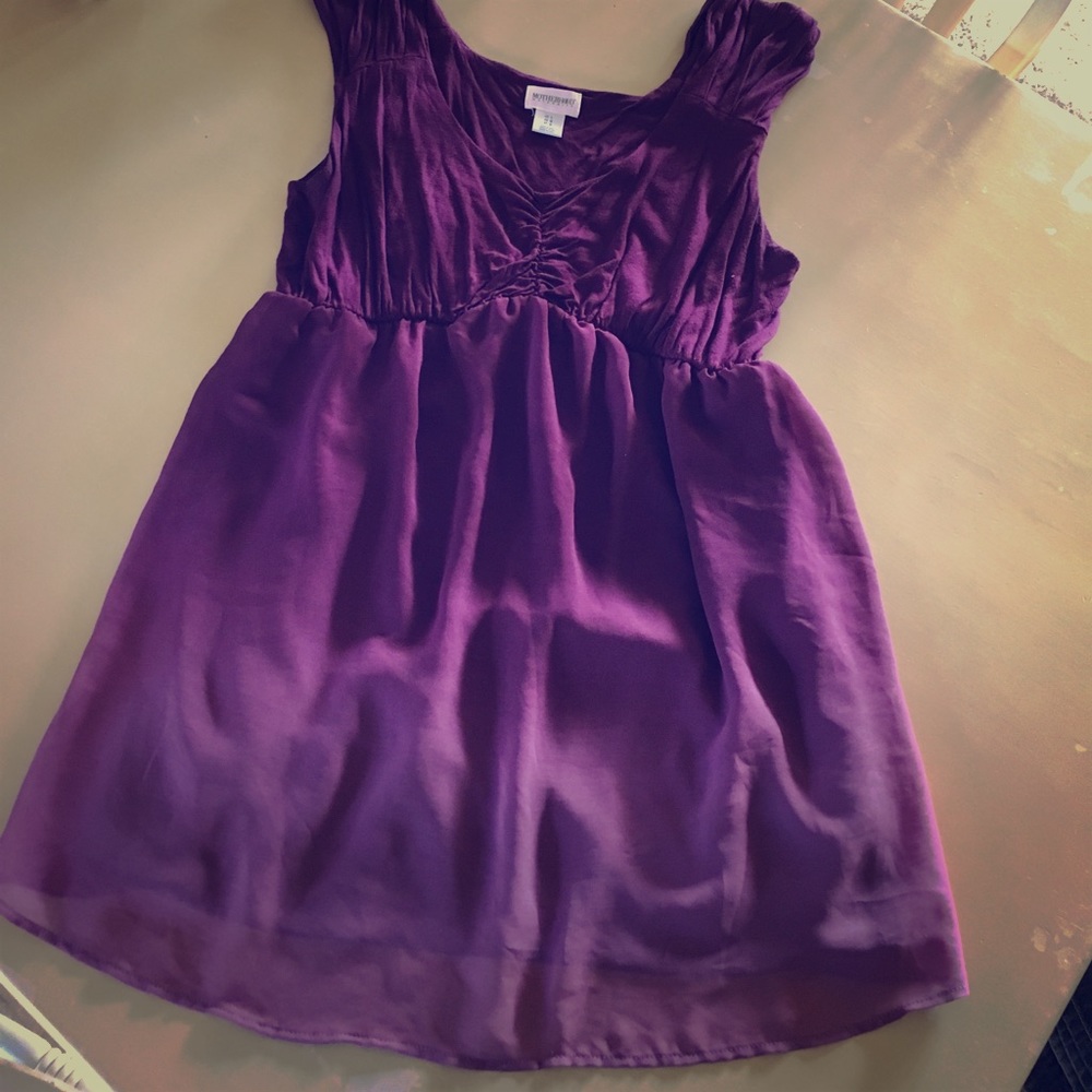 Purple maternity top