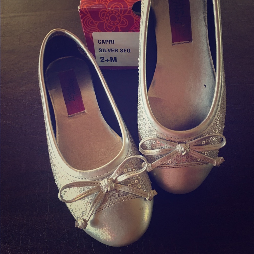 Rachel Silver Sequin Flats