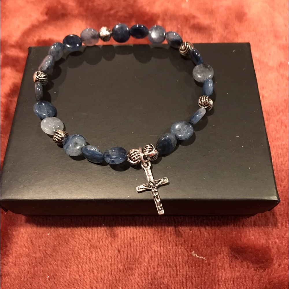 Beautiful blue religious bracelets