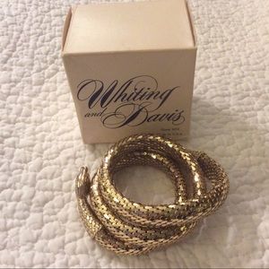 Vintage "Whiting & Davis" mesh snake bracelet