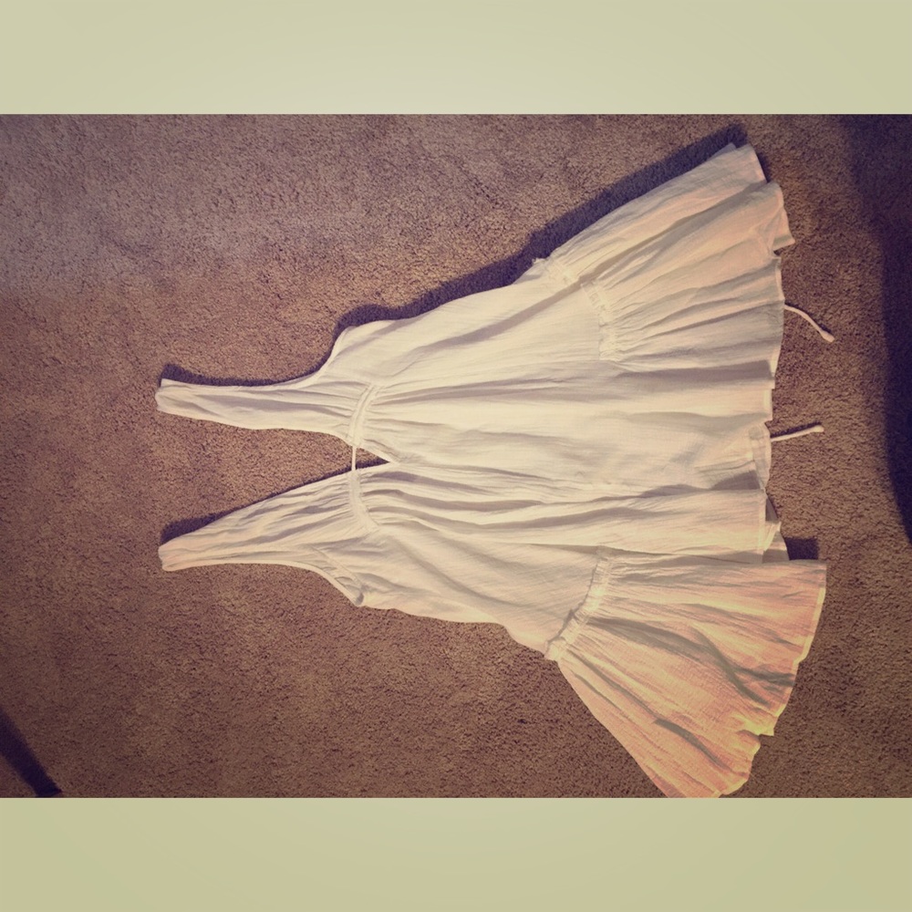 White linen dress NWT