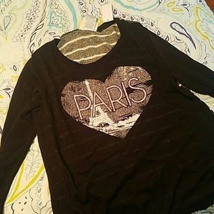 I love Paris long sleeve tshirt size XL