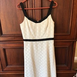 LOFT cream lace dress
