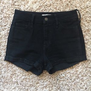 Black Hollister High Waisted Shorts