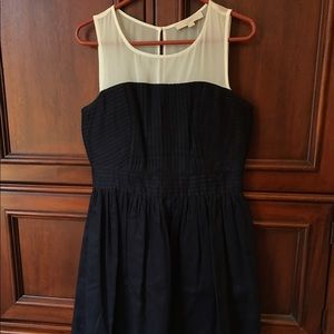 Navy LOFT cotton dress