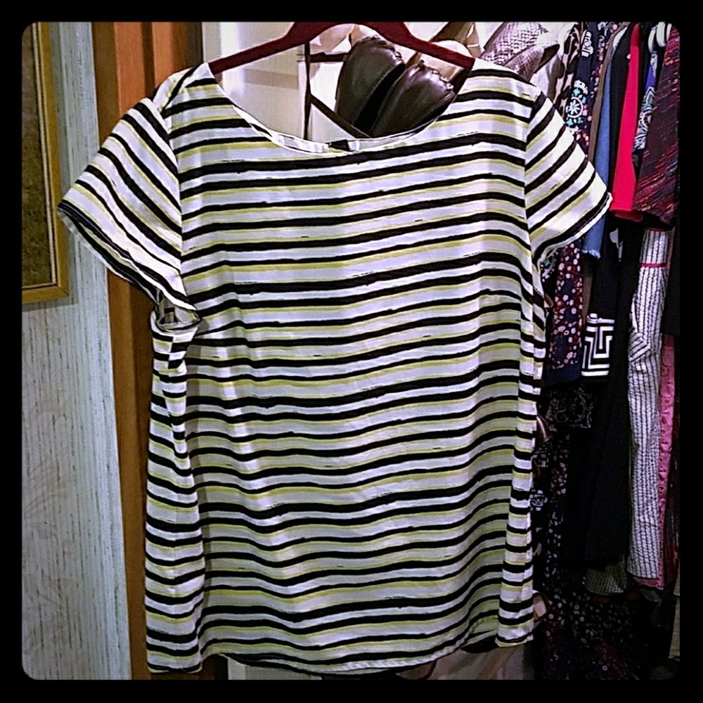 LOFT Striped Blouse
