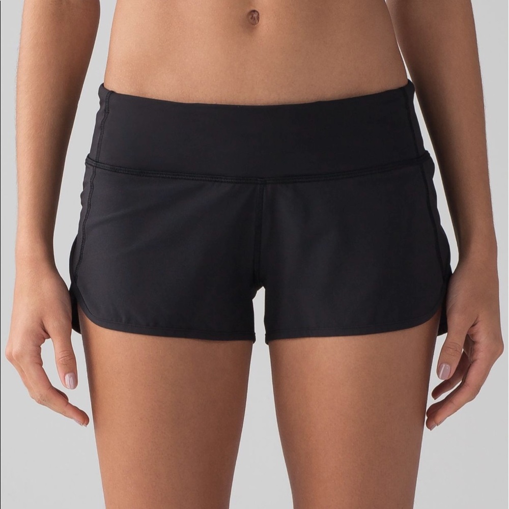 Lululemon black speed shorts