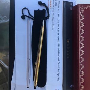 Classic Cartier 14 karat gold filled ballpoint