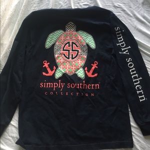 Simply Southern navy long sleeve