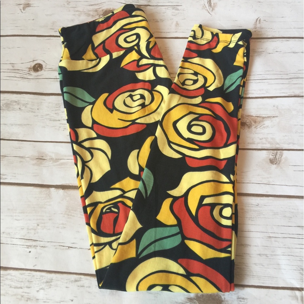 Lularoe OS Leggings Disney Roses