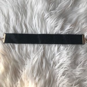 Black Rhinestone look Choker