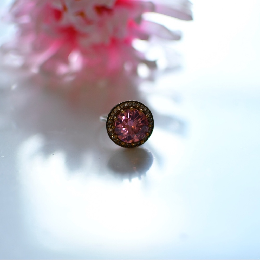 Beautiful gold and pink ring