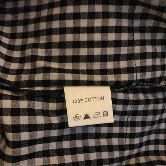 Velzera Plus Size Lace Gingham Peasant blouse #A30 - Picture 7 of 8