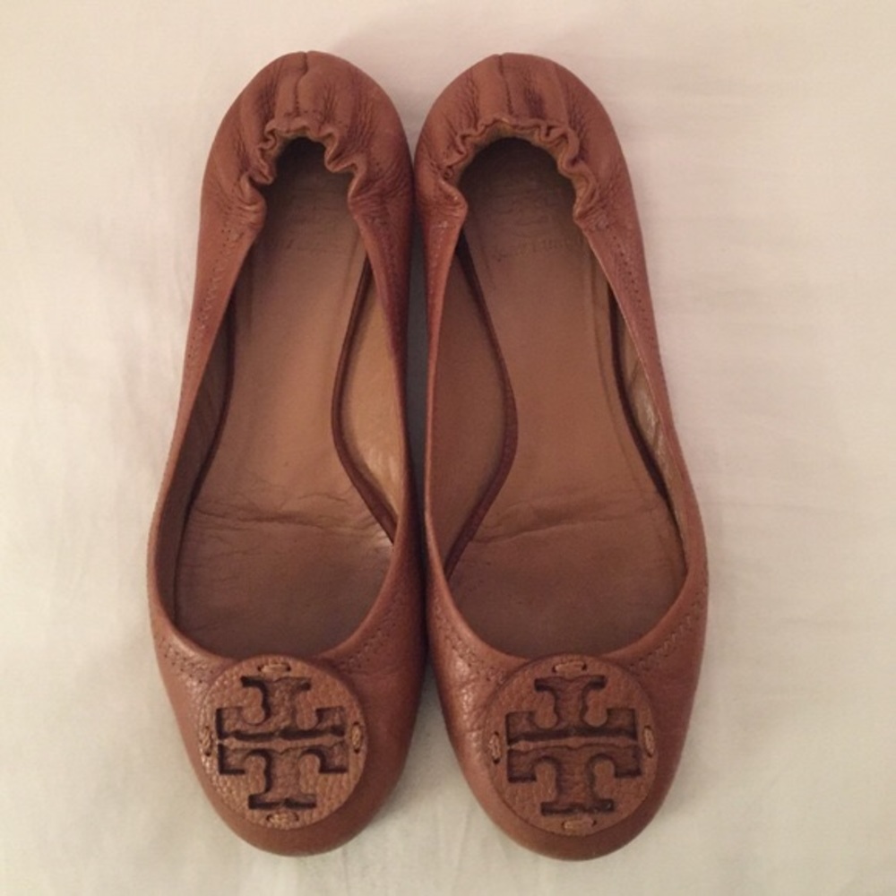 Tory Burch Brown Leather Flats
