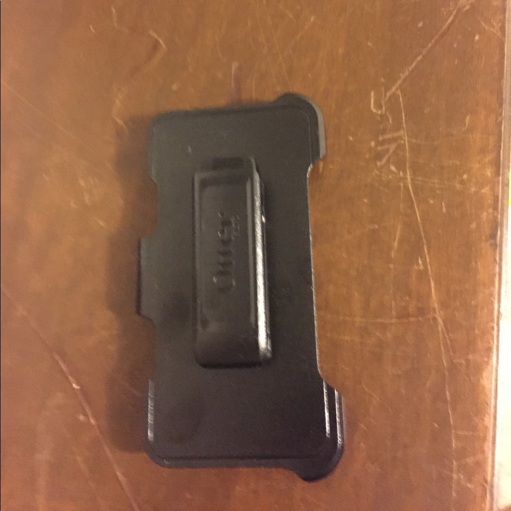 Black I phone 6 otter box case holder