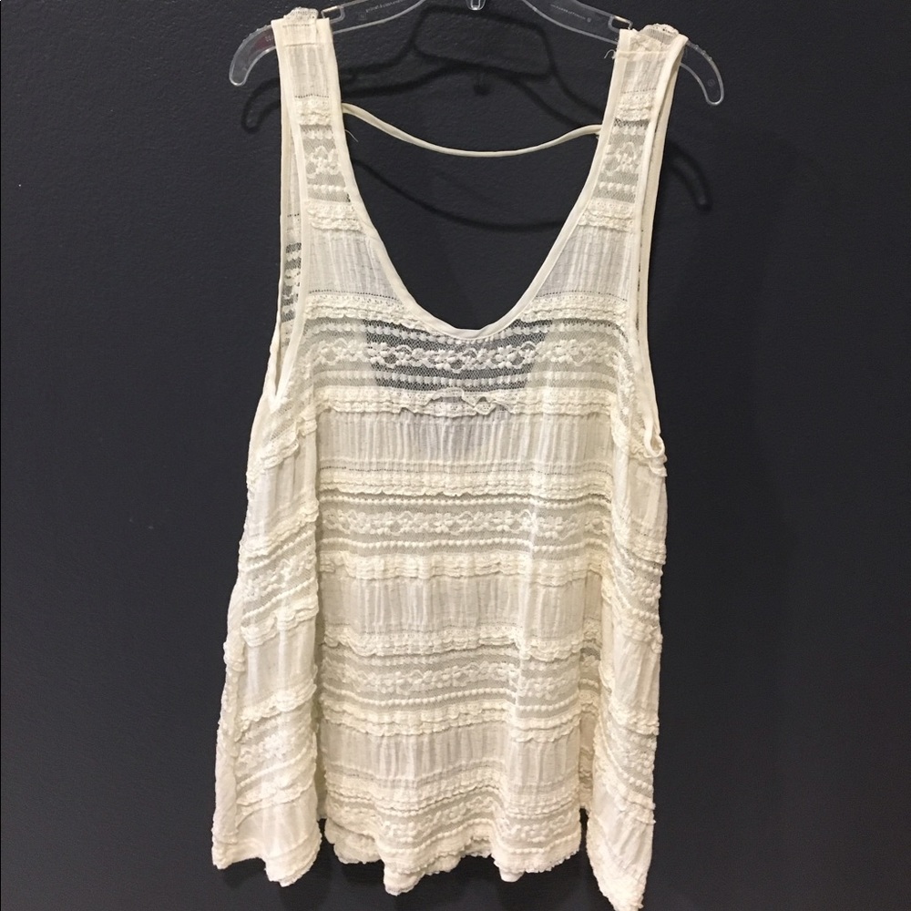 Long lace tank