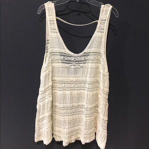 Long lace tank