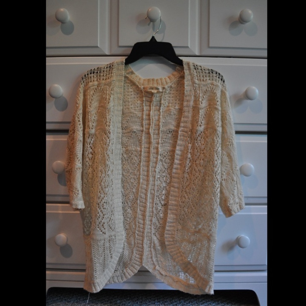 Cream colored cardigan