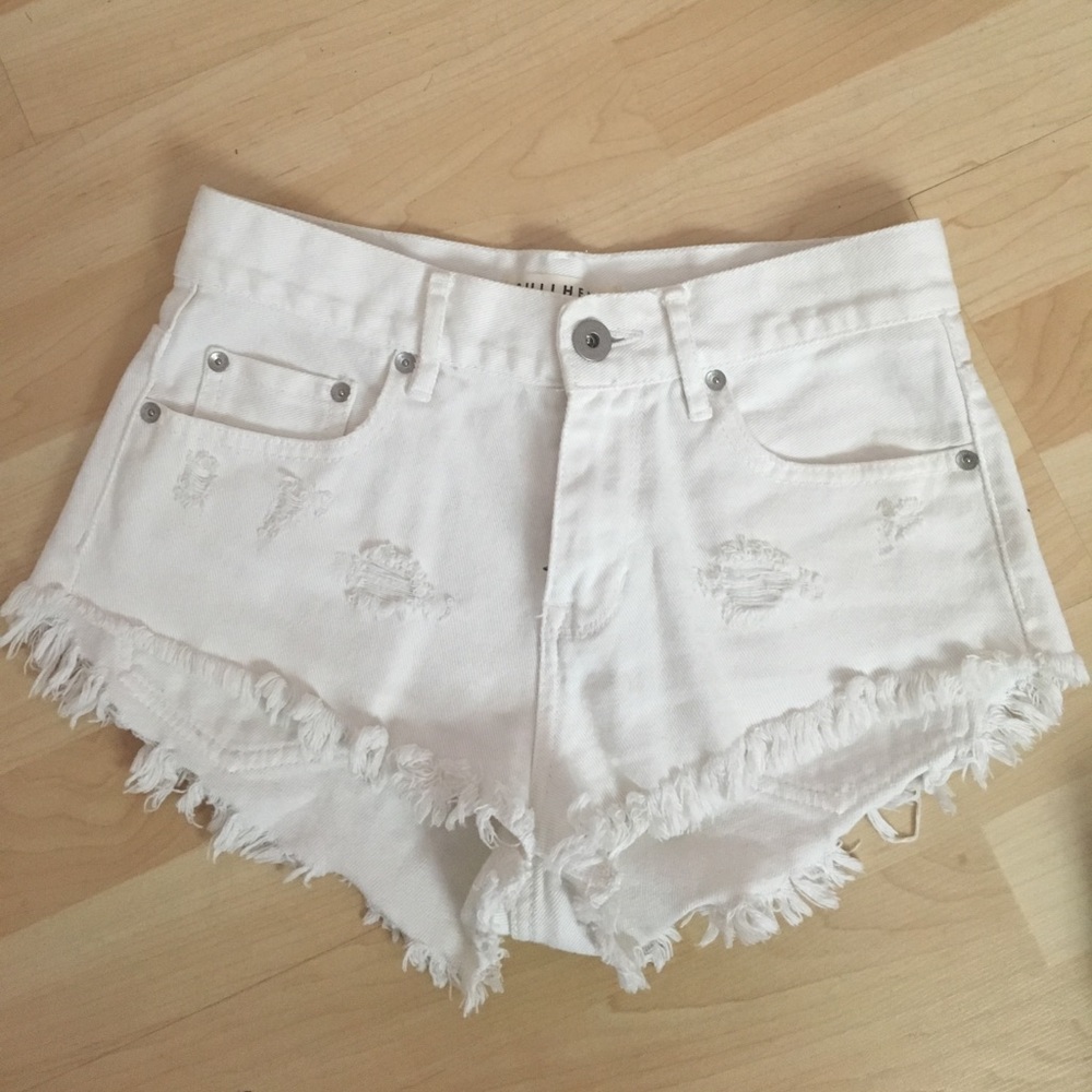 Pacsun White Denim Shorts