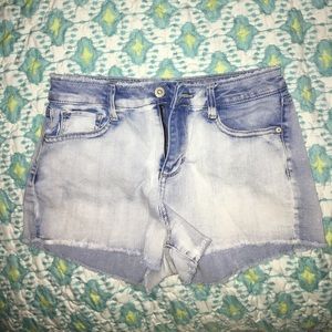 Bleached Denim shorts
