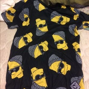 Neff Bart Simpson print shirt