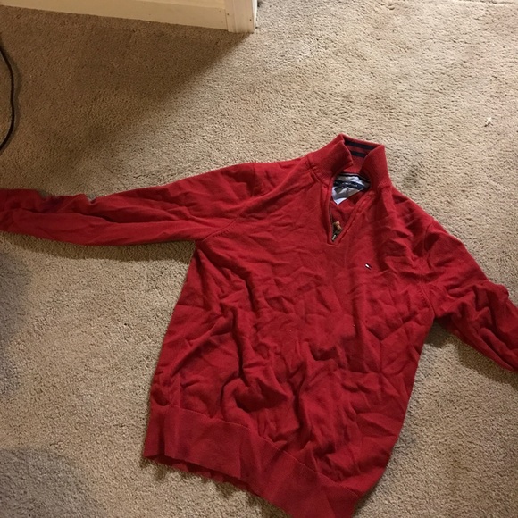 Red Tommy Hilfiger  shirt - Picture 2 of 3