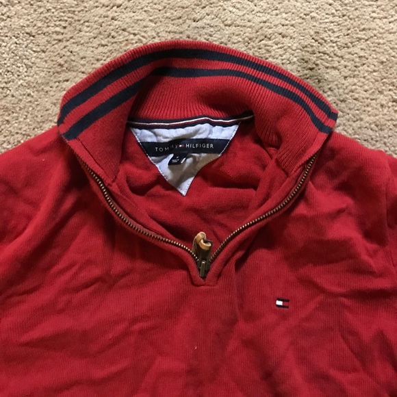Red Tommy Hilfiger  shirt - Picture 3 of 3
