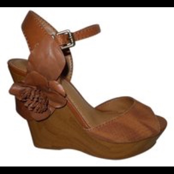 Gianni Bini Shoes Gianni Bini Leather Wedge Platform