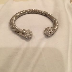 Large classic cable bracelet