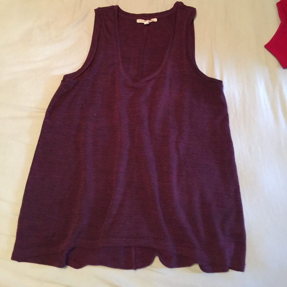 Burgundy tank