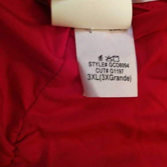 Red Ruched Dress - Picture 3 of 3