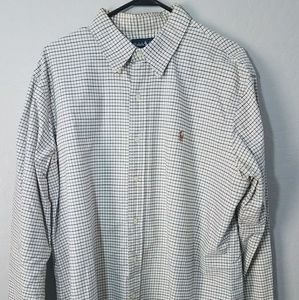 Ralph Lauren button down custom fit shirt