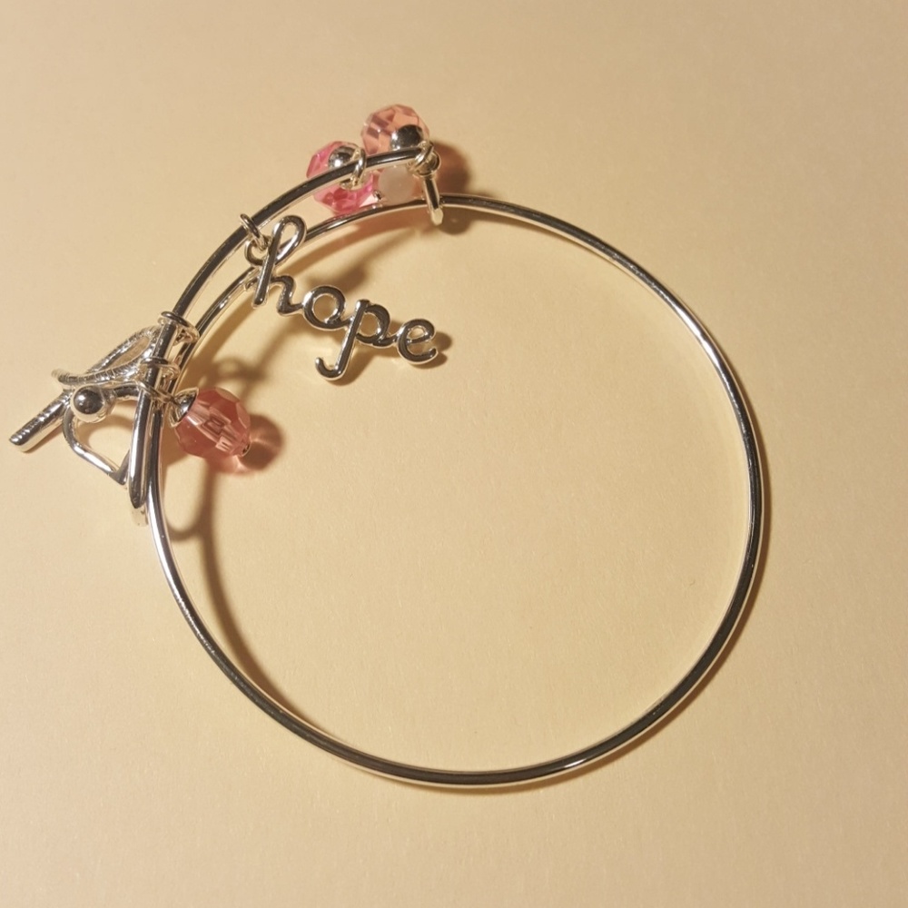 Breast Cancer bracelet charm