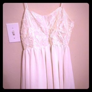 White lace dress
