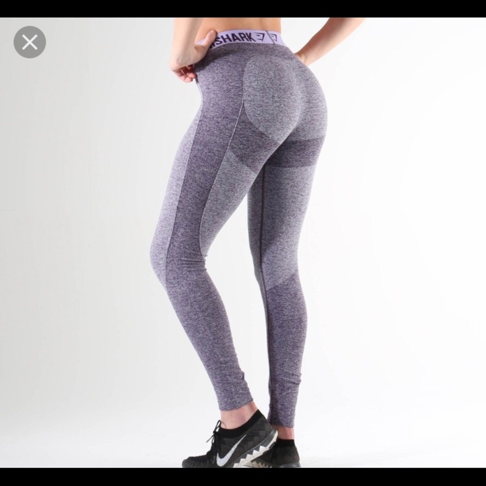 Gym Shark Flex Leggings Purple Marble / Soft Lilac
