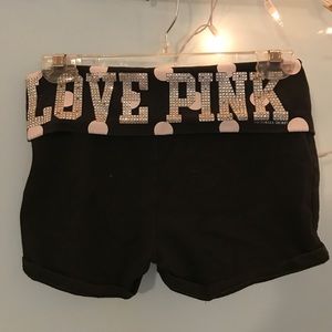Victorias Secret PINK Black Spandex / Shorts