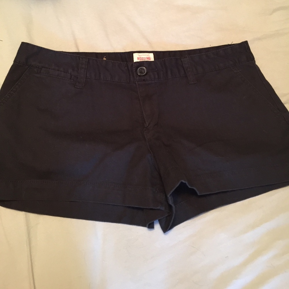 Black mini shorts
