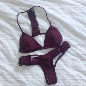 Maroon Bathing Suit S