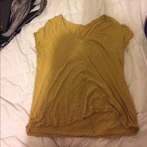 Urban Outfitters mustard short sleeve top