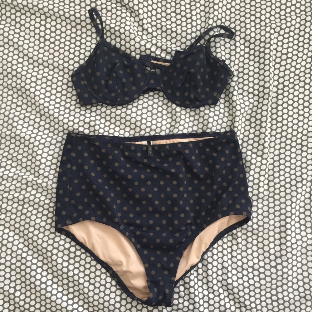 J Crew dot bikini