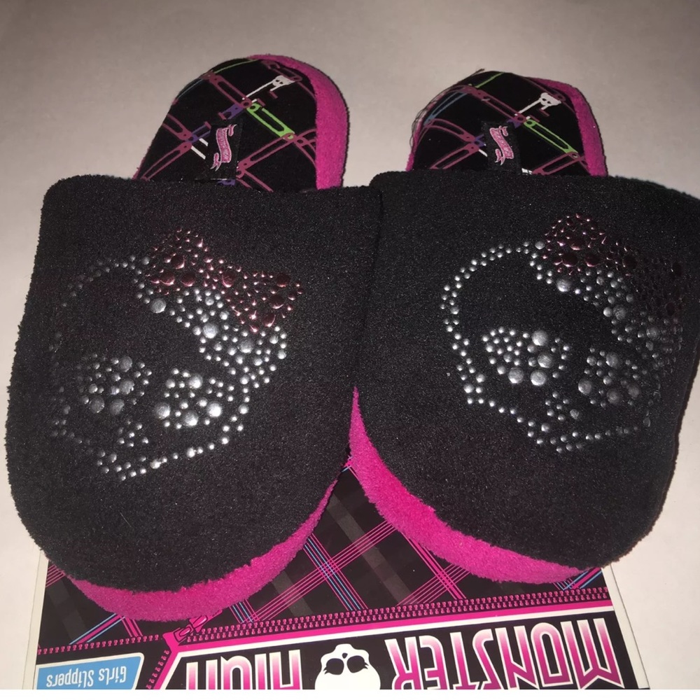 Monster High girl skull Slippers 11/12 2/3 4/5 NEW