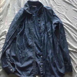 Jean button down