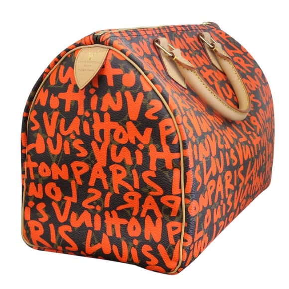 RARE💯 LOUIS VUITTON  Graffiti Speedy 30 Orange - Picture 5 of 8