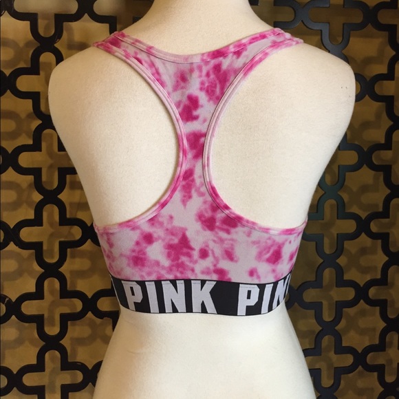 VS PINK TYE-DYE CROP SPORTS BRA - Picture 3 of 6