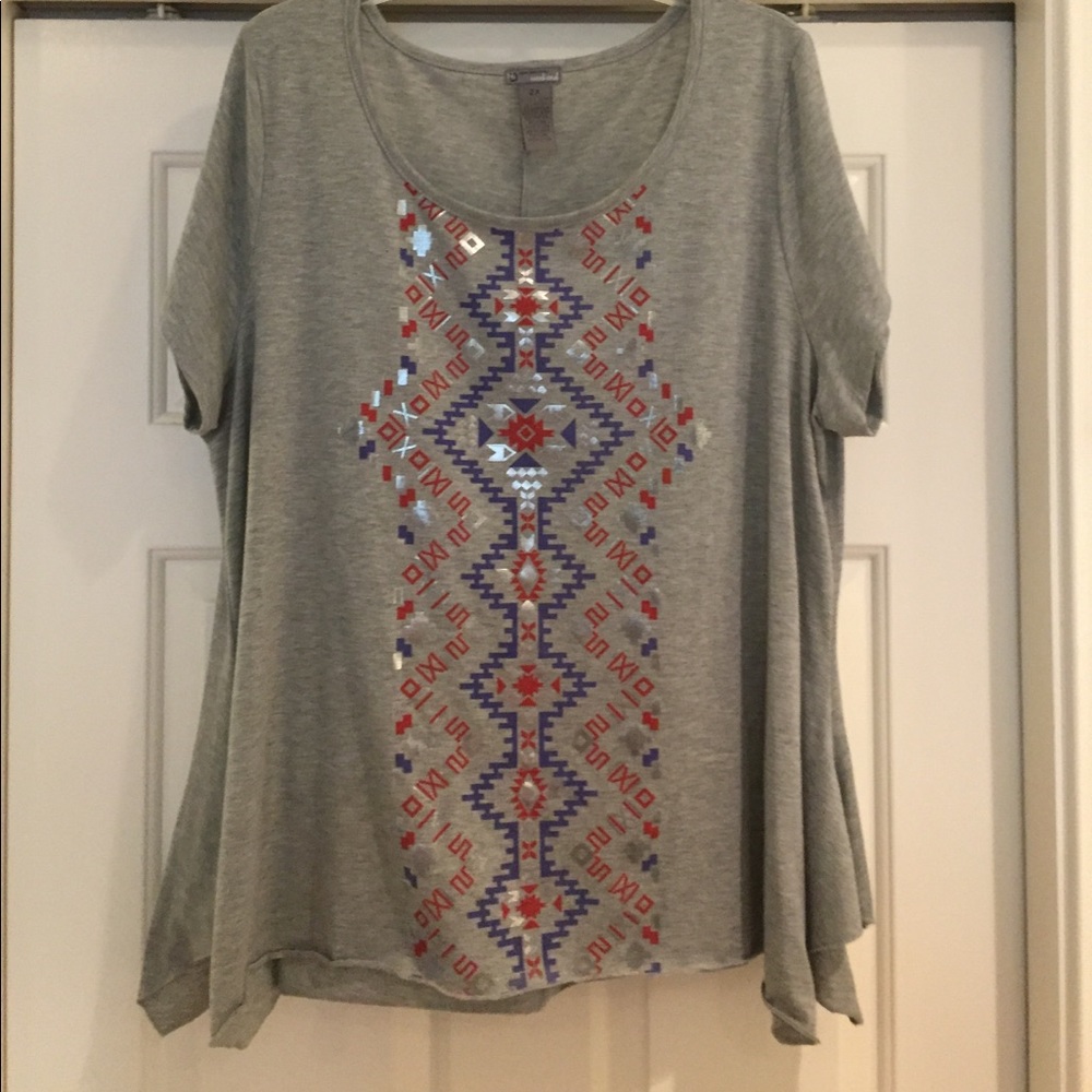 Aztec Print Top